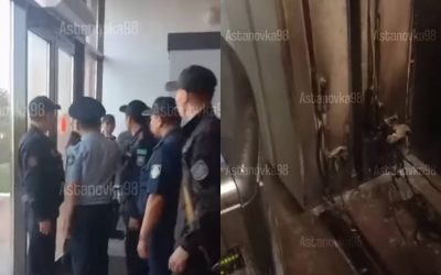 Астанада белгісіз ер адам Үкімет үйін өртемек болды