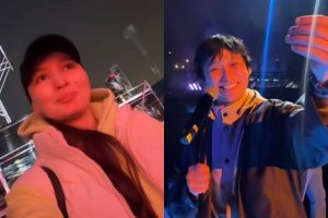 «Қасында жүрмін»: Жұлдыз Әбдікәрімова күйеуін концерт алдында қолдауға арнайы келген