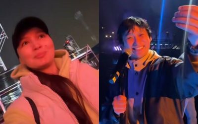 «Қасында жүрмін»: Жұлдыз Әбдікәрімова күйеуін концерт алдында қолдауға арнайы келген